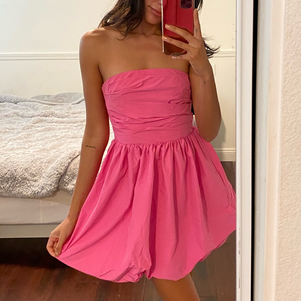 Amanda UpRichard pink cocktail dress